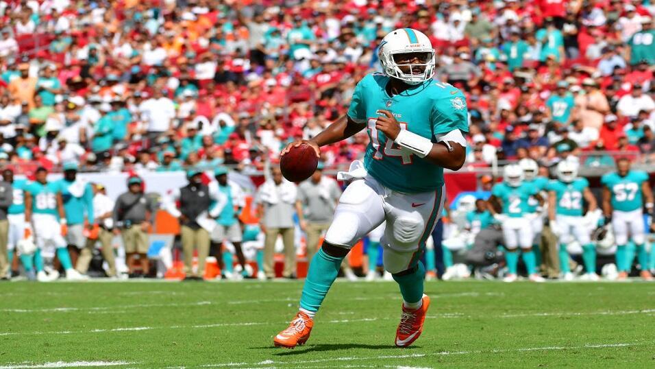 Jacoby Brissett of the Miami Dolphins